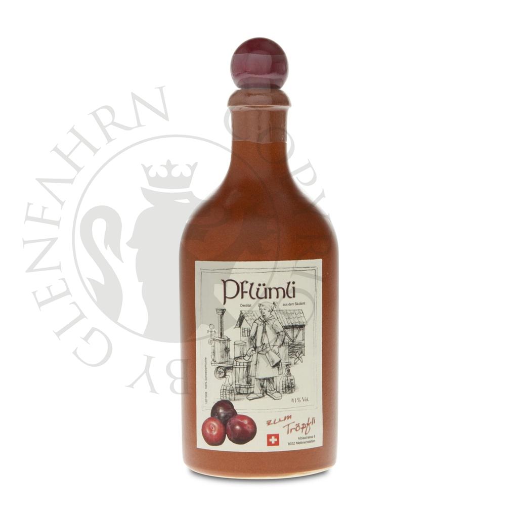 Tröpfli Pflümli Steingut-Flasche 50cl