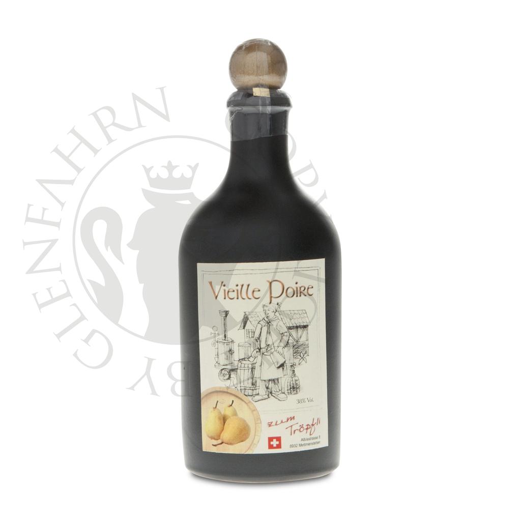 Tröpfli Vieille Poire Williams Steingut- Flasche 50cl