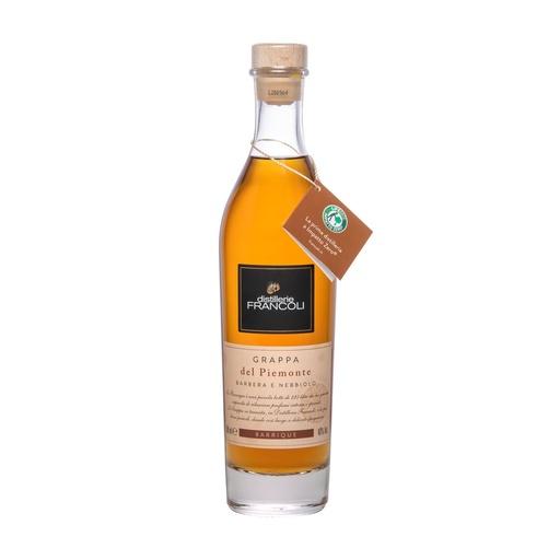 [gra265] Francoli Grappa del Piemonte Grappa Affinata di Barbera Nebbiolo Barrique 50cl
