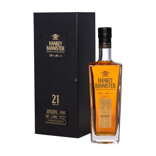 [hab002] Hankey Bannister 21y Partners Reserve Blended Scotch Whisky 70cl