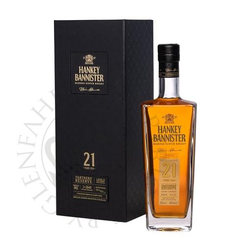 [hab002] Hankey Bannister 21y Partners Reserve Blended Scotch Whisky 70cl