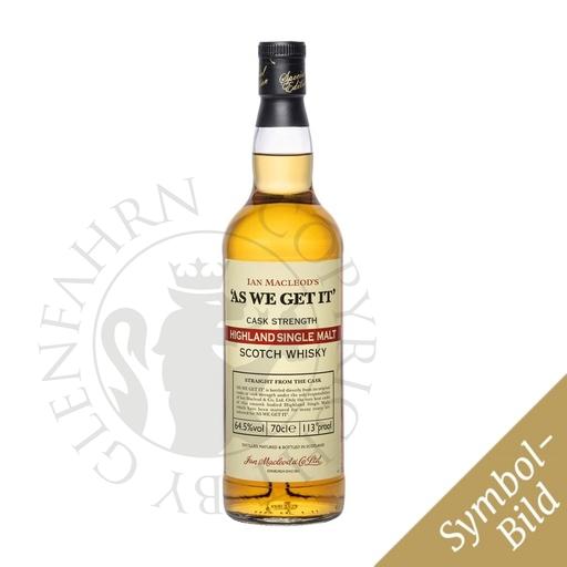 [asw006] As we get it 60.6% Highland Single Malt Scotch Whisky 70cl