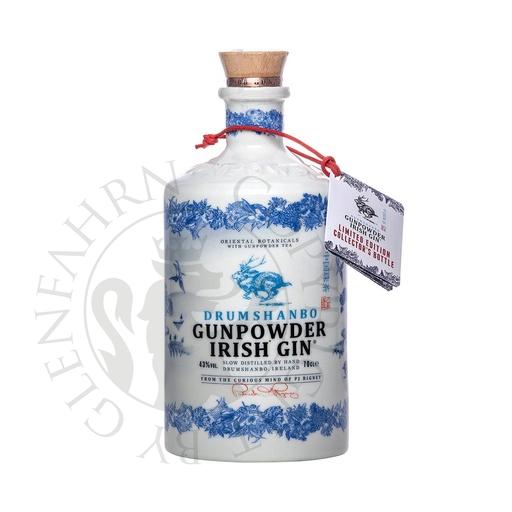 [gin336a] Drumshanbo Gunpowder Irish Gin Ceramic Collector's Bottle 70cl