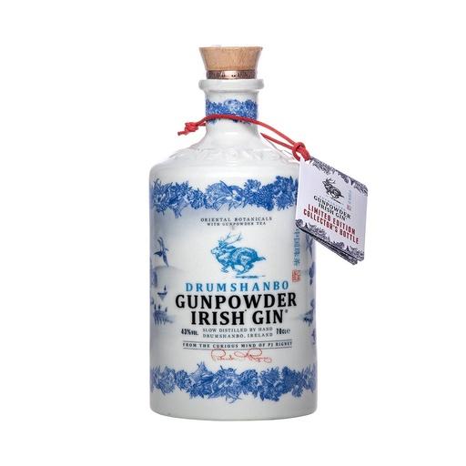[gin336a] Drumshanbo Gunpowder Irish Gin Ceramic Collector's Bottle 70cl