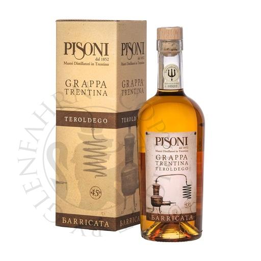 [gra491] Pisoni Grappa Barricata Teroldego 70cl