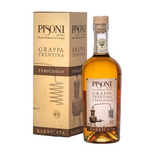 [gra491] Pisoni Grappa Barricata Teroldego 70cl