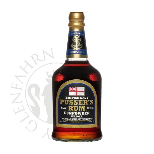 [rum458] Pusser's Gunpowder Proof British Navy Rum 70cl