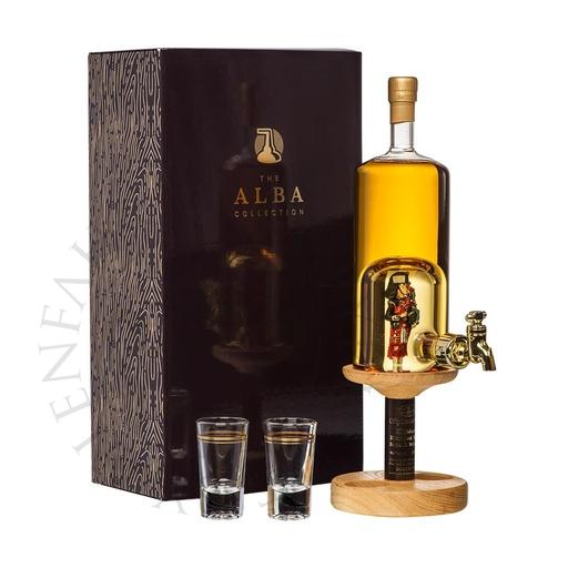 [glas15-mmd109] Glas-Karaffe Piper mit 2 Gläsern und Hahn - Peatside 2010 6y Peated Scotch Whiskey 35cl