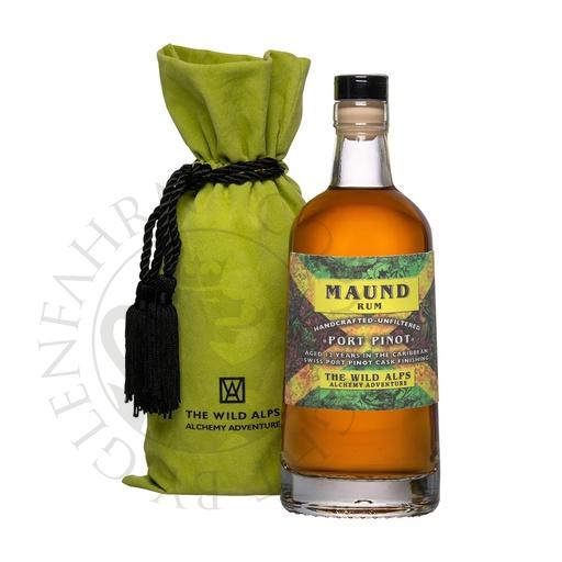 [alp202a] Maund 12y Port Pinot Jamaica Rum in Velvet Sachet The Wild Alps 50cl