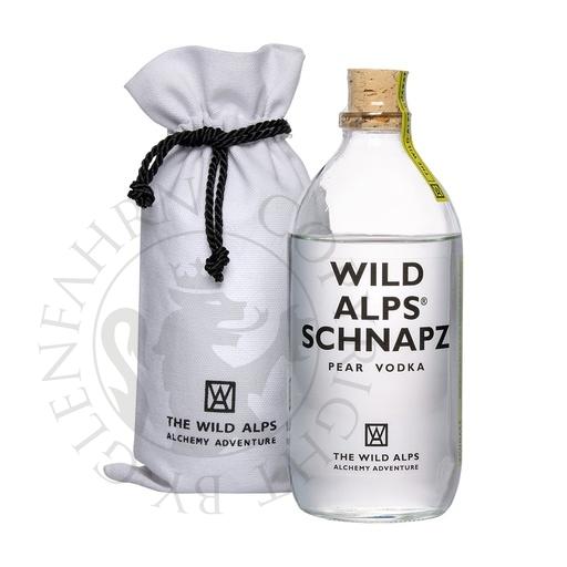 [alp301a] Wild Alps Schnapz Pear Vodka in Canvas Sachet 50cl