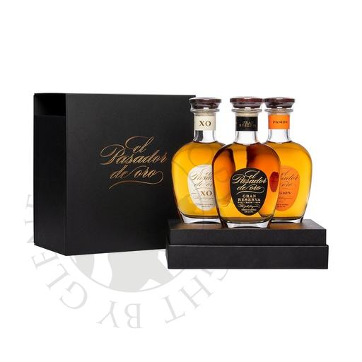 [rum0024] El Pasador de Oro Rum Set - Pasión, XO, Gran Reserva 3x20cl