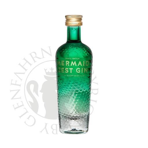 [gin419-005] Mermaid Zest Gin Isle of Wight Small Batch Gin Miniature 5cl