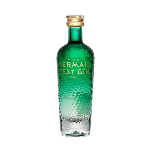 [gin419-005] Mermaid Zest Gin Isle of Wight Small Batch Gin Miniature 5cl
