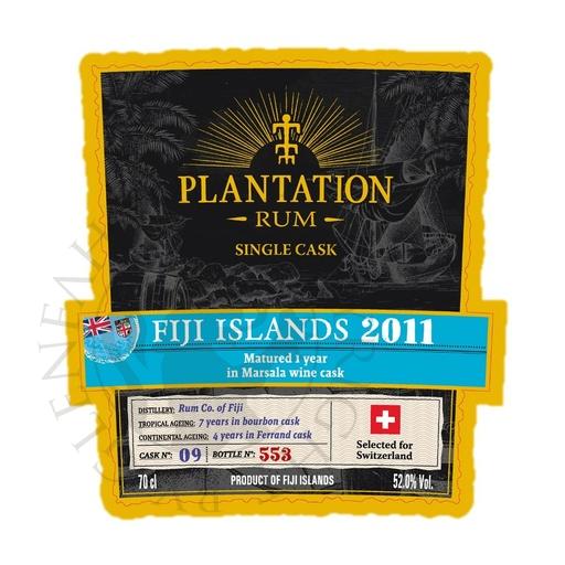 [rum0035-d20] Fiji Islands 2011 12y Cask#9 Marsala Wine Cask Finish Plantation Rum 20cl DEGU