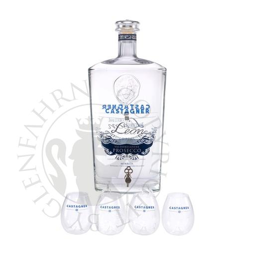 [gra501-300] Castagner Fuoriclasse Leon Valdobbiadene Prosecco Morbida Doppelmagnum Grappa Giovane 300cl