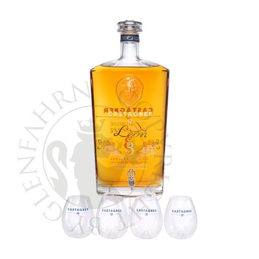 [gra380-300] Castagner Fuoriclasse Leon 3 anni Barrique Doppelmagnum Grappa Riserva 300cl