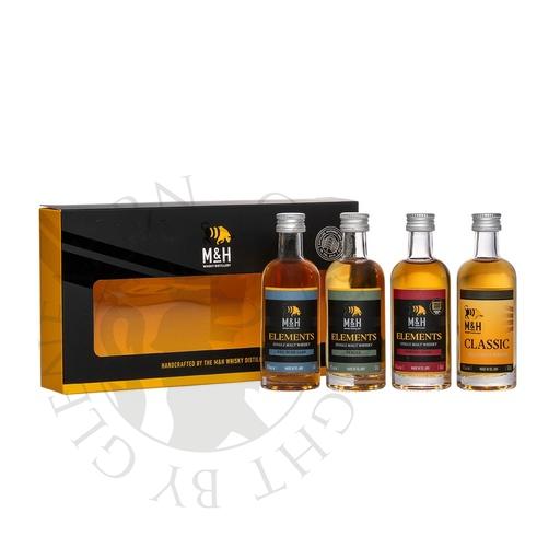 [mho006] M&H Miniature Set Single Malt Tel Avivian Whisky 4x5cl