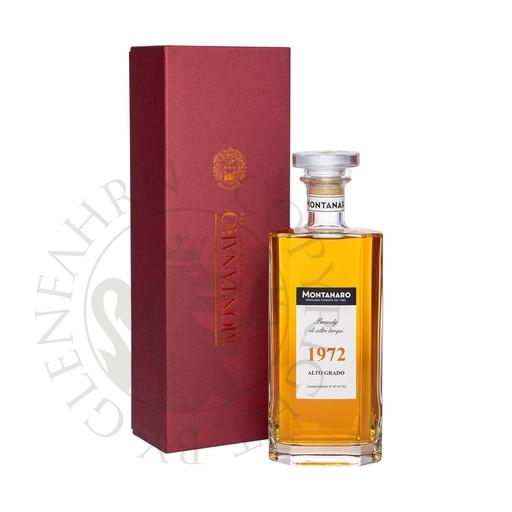 [gra515] Montanaro 1972 Acquavite di Vino Alto Grado Brandy di Altri Tempi 70cl