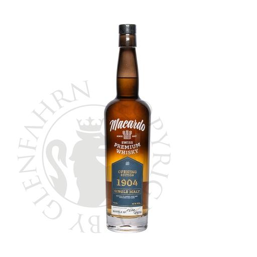 [mao012] Macardo Single Malt Opening Edition 1904 Swiss Premium Whisky 70cl