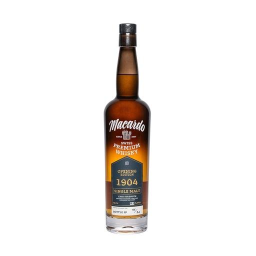 [mao013] Macardo Single Malt Opening Edition 1904 Cask Strength Swiss Premium Whisky 70cl