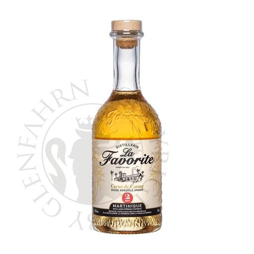 [rum968-d20] La Favorite Coeur de Canne Rhum Agricole Élévé sous Bois 20cl DEGU
