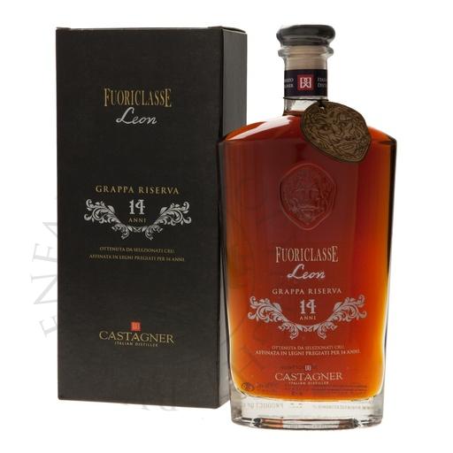 [gra384-d20] Castagner Fuoriclasse Leon 14 anni Barrique Grappa Riserva 20cl DEGU