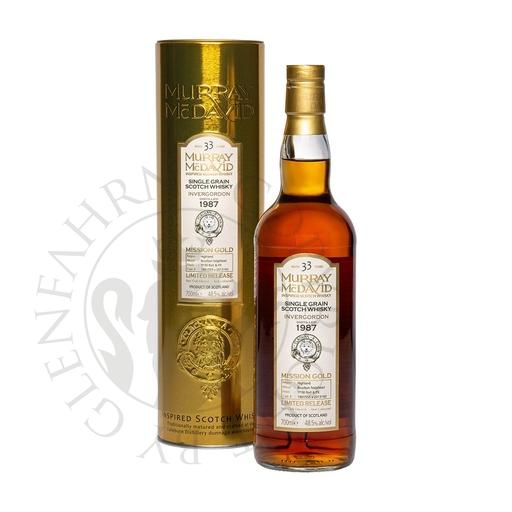 [mmd096] Invergordon 1987 33y Casks#1901555+2013160 Mission Gold Murray McDavid 70cl