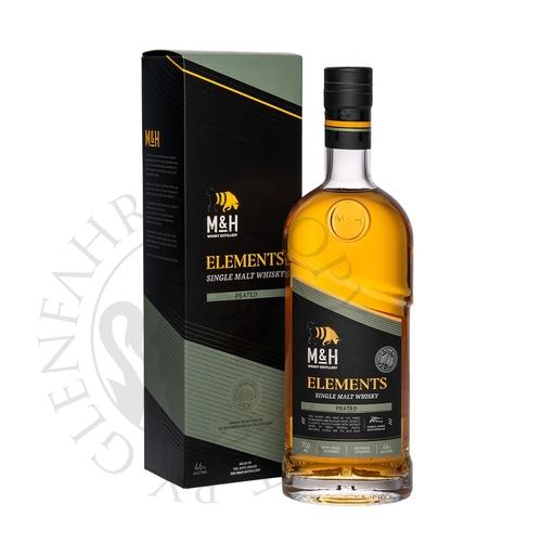 [mho003-d20] M&H Elements Peated Single Malt Tel Avivian Whisky 20cl DEGU