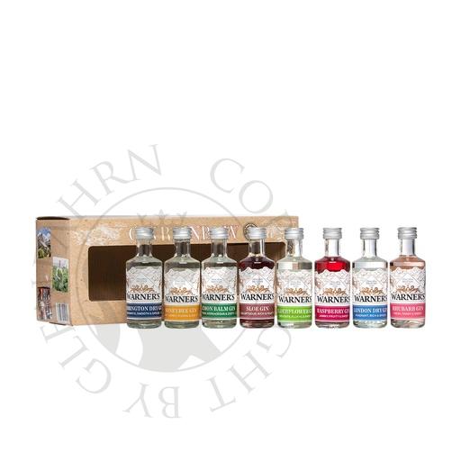 [gin392] Warner's Gin Rainbow Miniature Set 8x5cl