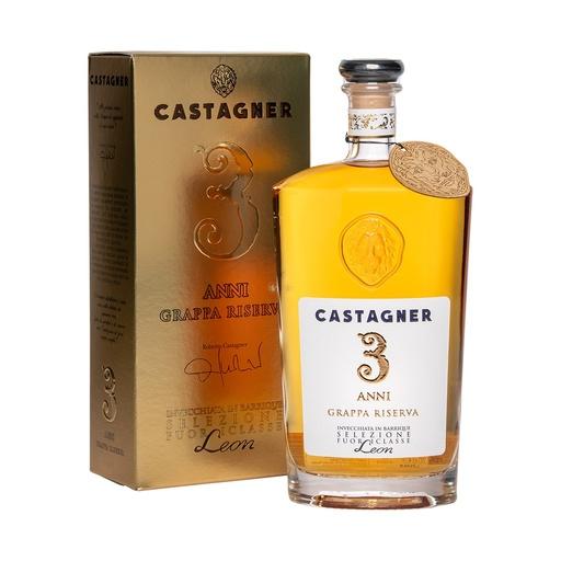 [gra380] Castagner Fuoriclasse Leon 3 anni Barrique Grappa Riserva 70cl