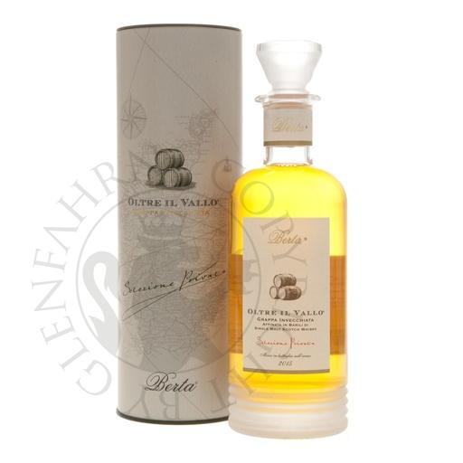 [gra262a] Berta Oltre il Vallo Grappa Invecchiata Affinata in Barili di Single Malt Whisky 70cl