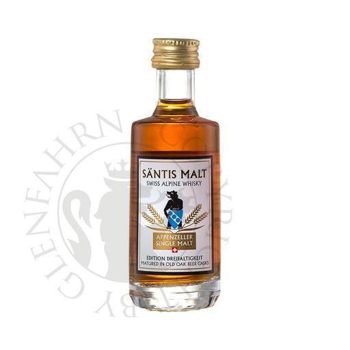 [sae011-004] Säntis Malt Edition Dreifaltigkeit Miniature Peated Single Malt Swiss Alpine Whisky 4cl