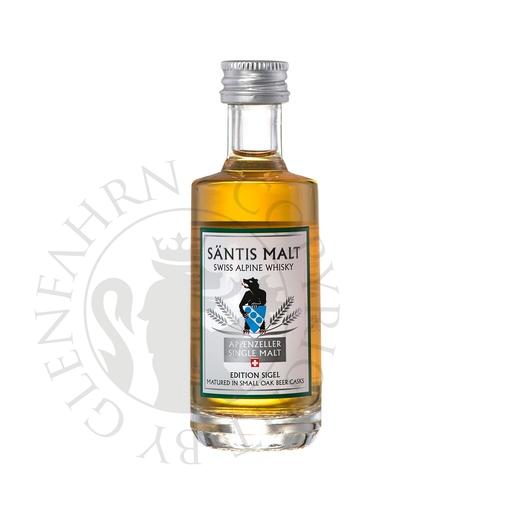 [sae008-004] Säntis Malt Edition Sigel Miniature Single Malt Swiss Alpine Whisky 4cl