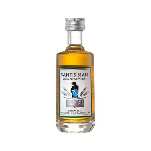 [sae008-004] Säntis Malt Edition Sigel Miniature Single Malt Swiss Alpine Whisky 4cl