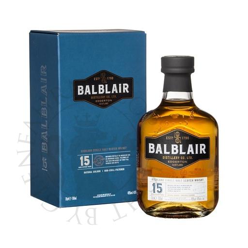 [bar041] Balblair 15y Highland Single Malt Scotch Whisky 70cl
