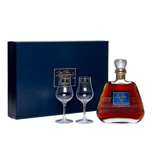 [rum476-R] Zacapa Centenario 30 Aniversario Guatemala Rum Geschenkpackung mit 2 Riedel Gläsern 70cl