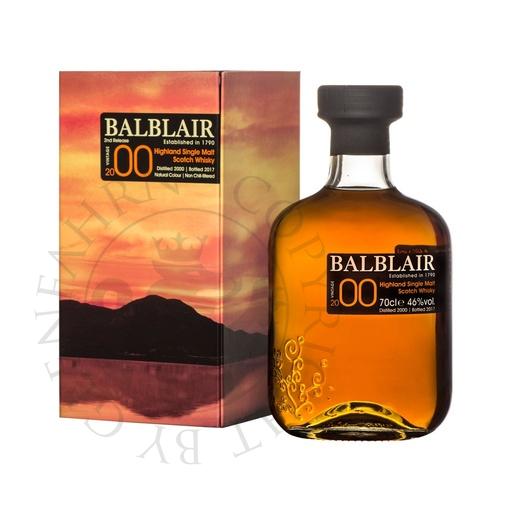 [bar038-R] Balblair 2000 2nd Release bot.2017 Single Malt Scotch Whisky 70cl
