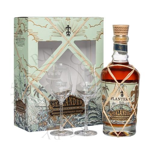 [rum0040a] Planteray Sealander Rum Geschenkpackung mit 2 Gläsern 70cl