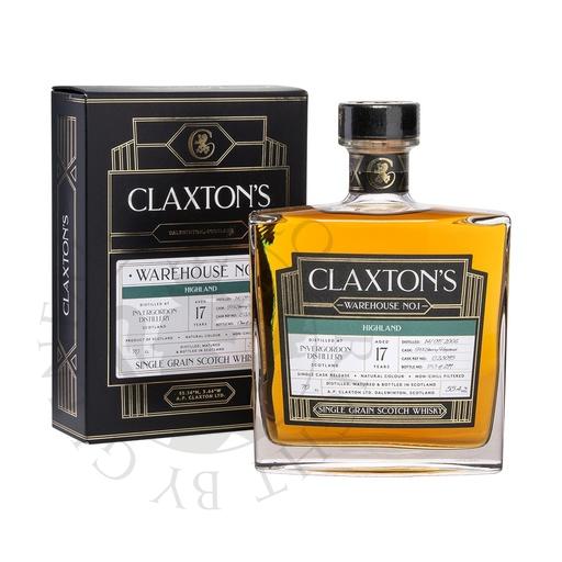 [cla140-d20] Invergordon 2006 17y Cask#C23095 Warehouse No.1 Claxton's Highland Single Grain Scotch Whisky 20cl DEGU