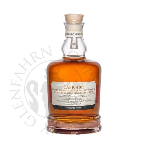 [gra906] Marzadro 4 anni Single Cask #489 Non Filtrata Glen Fahrn 20th Anniversary Edition Grappa Riserva 70cl