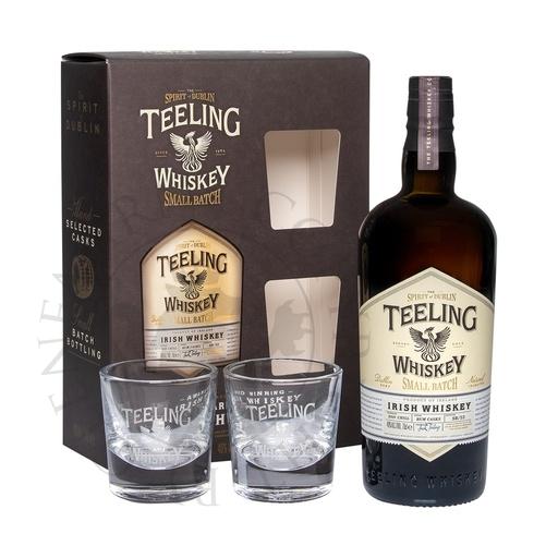 [twc002b] Teeling Small Batch Rum Cask Geschenkpackung Karton mit 2 Gläsern 70cl