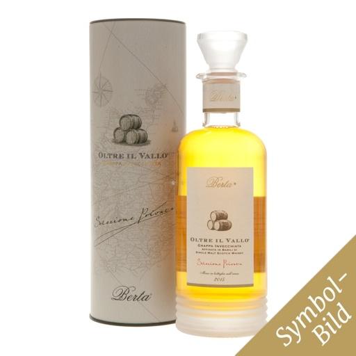 [gra262b] Berta Oltre il Vallo Grappa Invecchiata Affinata in Barili di Single Malt Whisky ohne Tube 70cl