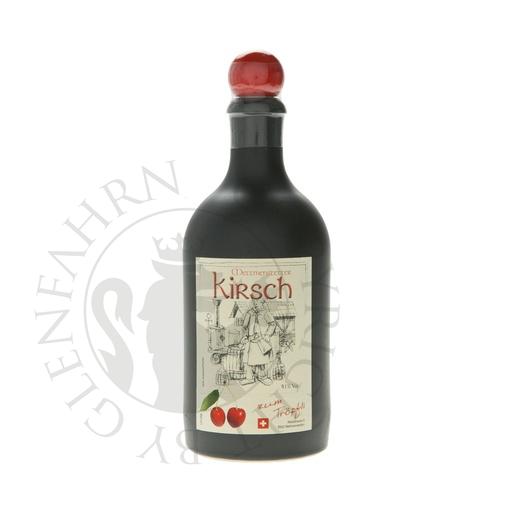 [obs205] Tröpfli Kirsch Steingut-Flasche 50cl