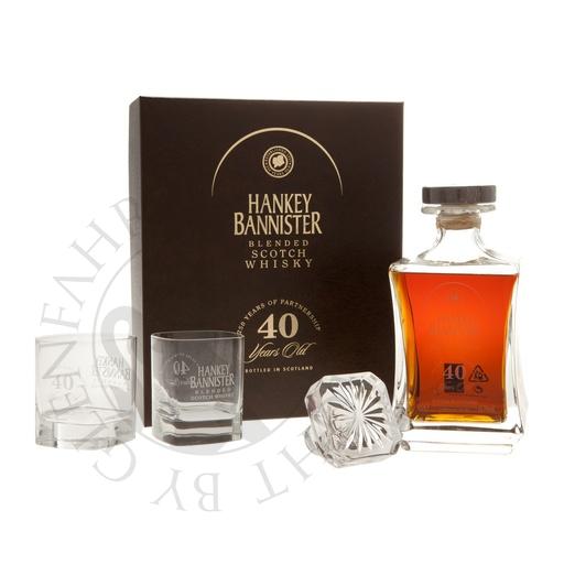 [hab001-R] Hankey Bannister 40y bot.2007 Geschenkpackung mit 2 Gläsern Blended Scotch Whisky 70cl