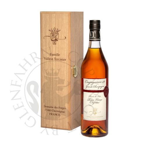 [cog227] Vallein-Tercinier Conjugaison 49 Brut de Fut Tres Vieux Cognac Grande Champagne 70cl